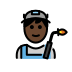 1F468 1F3FF 200D 1F3ED Smiley – OpenMoji