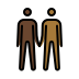 1F468 1F3FF 200D 1F91D 200D 1F468 1F3FE Smiley – OpenMoji