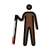 1F468 1F3FF 200D 1F9AF Smiley – OpenMoji