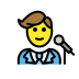 1F468 200D 1F3A4 Smiley – OpenMoji