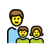 1F468 200D 1F467 200D 1F466 Smiley – OpenMoji