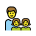 1F468 200D 1F467 200D 1F467 Smiley – OpenMoji