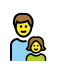 1F468 200D 1F467 Smiley – OpenMoji