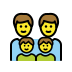 1F468 200D 1F468 200D 1F466 200D 1F466 Smiley – OpenMoji