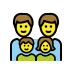 1F468 200D 1F468 200D 1F467 200D 1F466 Smiley – OpenMoji
