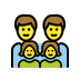 1F468 200D 1F468 200D 1F467 200D 1F467 Smiley – OpenMoji