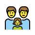 1F468 200D 1F468 200D 1F467 Smiley – OpenMoji