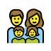 1F468 200D 1F469 200D 1F467 200D 1F466 Smiley – OpenMoji