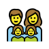 1F468 200D 1F469 200D 1F467 200D 1F467 Smiley – OpenMoji