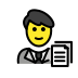 1F468 200D 1F4BC Smiley – OpenMoji