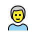 1F468 200D 1F9B3 Smiley – OpenMoji