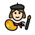 1F469 1F3FB 200D 1F3A8 Smiley – OpenMoji