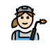 1F469 1F3FB 200D 1F3ED Smiley – OpenMoji