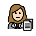 1F469 1F3FB 200D 1F4BC Smiley – OpenMoji