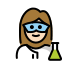 1F469 1F3FB 200D 1F52C Smiley – OpenMoji