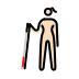 1F469 1F3FB 200D 1F9AF Smiley – OpenMoji