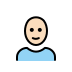 1F469 1F3FB 200D 1F9B2 Smiley – OpenMoji
