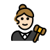 1F469 1F3FB 200D 2696 FE0F Smiley – OpenMoji