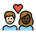 1F469 1F3FB 200D 2764 FE0F 200D 1F468 1F3FF Smiley – OpenMoji