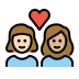 1F469 1F3FB 200D 2764 FE0F 200D 1F469 1F3FC Smiley – OpenMoji