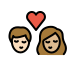 1F469 1F3FB 200D 2764 FE0F 200D 1F48B 200D 1F468 1F3FC Smiley – OpenMoji