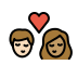 1F469 1F3FB 200D 2764 FE0F 200D 1F48B 200D 1F468 1F3FD Smiley – OpenMoji