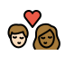 1F469 1F3FB 200D 2764 FE0F 200D 1F48B 200D 1F468 1F3FE Smiley – OpenMoji