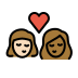 1F469 1F3FB 200D 2764 FE0F 200D 1F48B 200D 1F469 1F3FE Smiley – OpenMoji