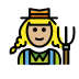 1F469 1F3FC 200D 1F33E Smiley – OpenMoji