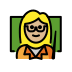 1F469 1F3FC 200D 1F3EB Smiley – OpenMoji