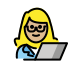 1F469 1F3FC 200D 1F4BB Smiley – OpenMoji