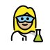1F469 1F3FC 200D 1F52C Smiley – OpenMoji