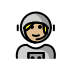 1F469 1F3FC 200D 1F680 Smiley – OpenMoji