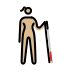 1F469 1F3FC 200D 1F9AF 200D 27A1 FE0F Smiley – OpenMoji