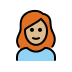 1F469 1F3FC 200D 1F9B0 Smiley – OpenMoji