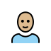 1F469 1F3FC 200D 1F9B2 Smiley – OpenMoji