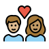1F469 1F3FC 200D 2764 FE0F 200D 1F468 1F3FD Smiley – OpenMoji