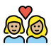 1F469 1F3FC 200D 2764 FE0F 200D 1F469 1F3FC Smiley – OpenMoji