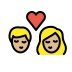 1F469 1F3FC 200D 2764 FE0F 200D 1F48B 200D 1F468 1F3FC Smiley – OpenMoji