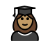 1F469 1F3FD 200D 1F393 Smiley – OpenMoji
