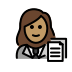 1F469 1F3FD 200D 1F4BC Smiley – OpenMoji