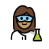 1F469 1F3FD 200D 1F52C Smiley – OpenMoji