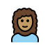 1F469 1F3FD 200D 1F9B1 Smiley – OpenMoji