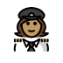 1F469 1F3FD 200D 2708 FE0F Smiley – OpenMoji