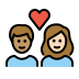1F469 1F3FD 200D 2764 FE0F 200D 1F468 1F3FB Smiley – OpenMoji