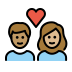 1F469 1F3FD 200D 2764 FE0F 200D 1F468 1F3FC Smiley – OpenMoji