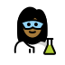 1F469 1F3FE 200D 1F52C Smiley – OpenMoji