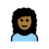 1F469 1F3FE 200D 1F9B1 Smiley – OpenMoji