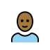 1F469 1F3FE 200D 1F9B2 Smiley – OpenMoji