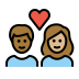1F469 1F3FE 200D 2764 FE0F 200D 1F468 1F3FC Smiley – OpenMoji